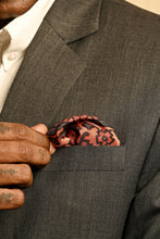 Load image into Gallery viewer, Ajrakh Silk Pocket Square in Soft Rust
