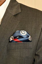 Load image into Gallery viewer, Swirling Waves Pocket Square
