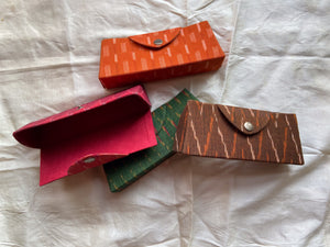 Eyewear Case in Brown Ikat