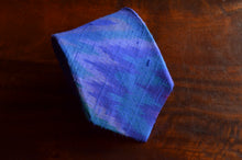 Load image into Gallery viewer, Raw Silk Ikat Necktie in Royal Blue
