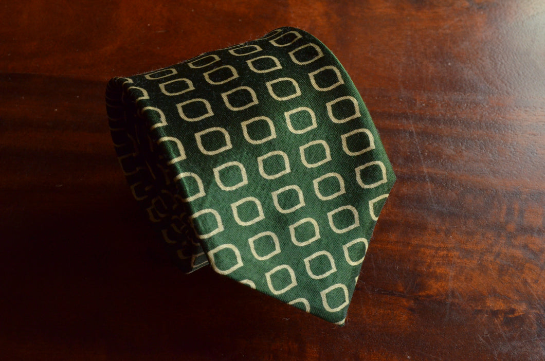 Mashru Necktie in Bottle Green