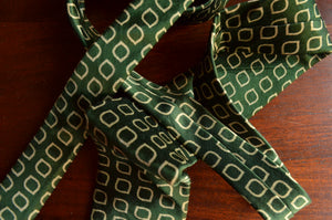 Mashru Necktie in Bottle Green