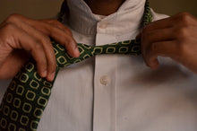 Load image into Gallery viewer, Mashru Necktie in Bottle Green
