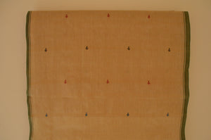 Naturally Dyed Jamdani Scarf (Long) in Yellow