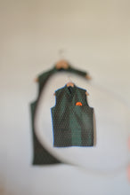 Load image into Gallery viewer, Indian Jacket - Green Diamond (Raw Silk Ikat)
