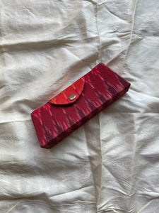Eyewear Case in Red Ikat
