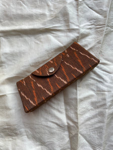 Eyewear Case in Brown Ikat