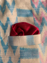 Load image into Gallery viewer, Indian Jacket - White Wave (Raw Silk Ikat)
