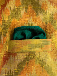 Indian Jacket - Yellow Tiger (Raw Silk Ikat)