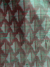 Load image into Gallery viewer, Indian Jacket - Green Diamond (Raw Silk Ikat)
