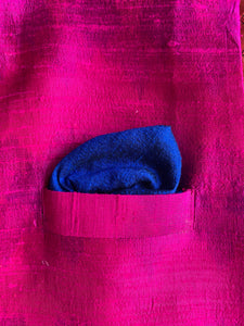 Indian Jacket - Magenta Wash (Raw Silk Ikat)