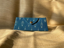 Load image into Gallery viewer, Eyewear Case in Blue Ikat Bold
