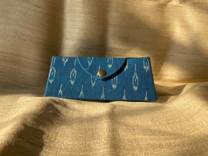 Eyewear Case in Blue Ikat Bold