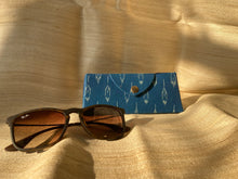 Load image into Gallery viewer, Eyewear Case in Blue Ikat Bold
