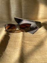 Load image into Gallery viewer, Eyewear Case in Dusty Blue Ikat
