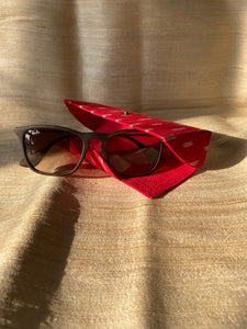 Eyewear Case in Red Ikat Bold