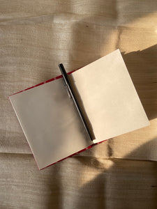 Notebook in Red Ikat Bold (Plain)