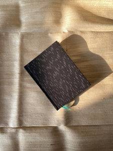 Notebook in Black Ikat (Plain)