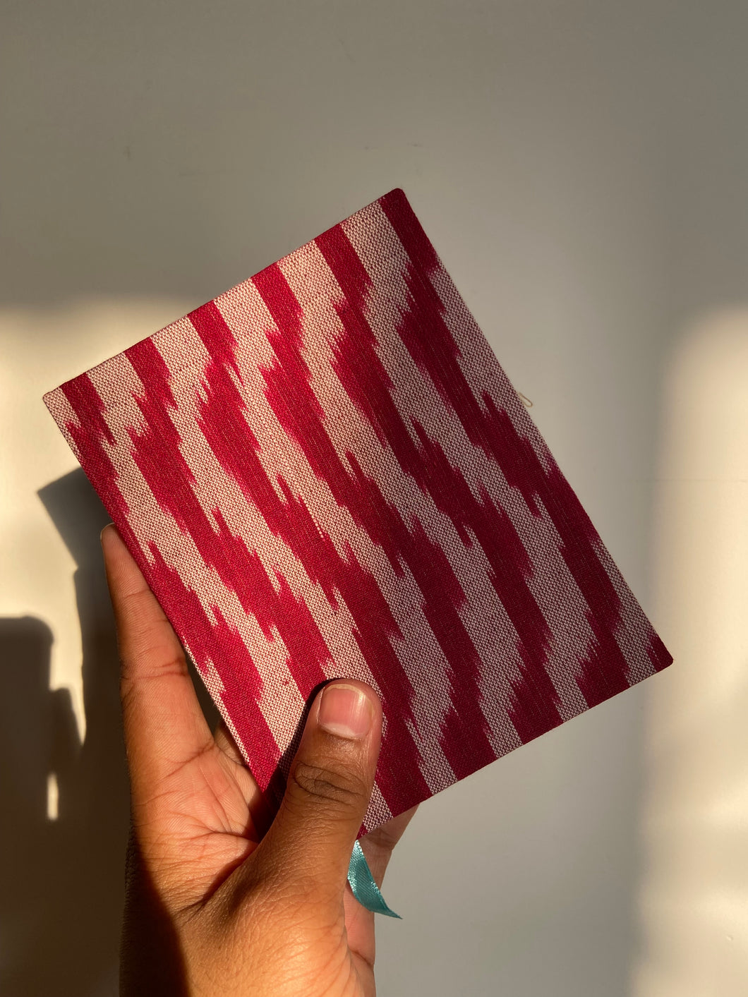 Notebook in Maroon Ikat (Plain)