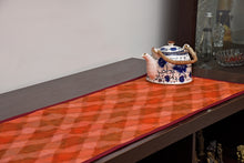 Load image into Gallery viewer, Silk Ikat Table Runner in Orange
