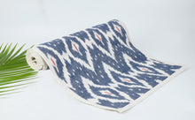 Load image into Gallery viewer, Cotton Ikat Table Runner in Blue
