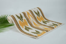 Load image into Gallery viewer, Cotton Ikat Table Runner in Yellow
