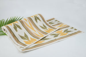 Cotton Ikat Placemat in Yellow (set of 2)